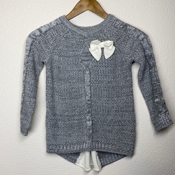 Girls gray sweater, size 8 - Picture 1 of 3